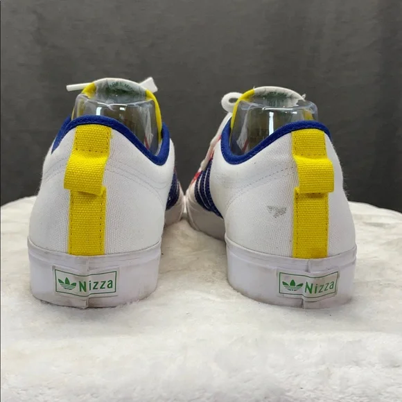 Adidas White Sneakers with Blue and Red Accents - Picture 5 of 10